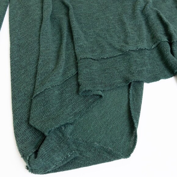 Free People Shadows Hacci Twist Back Top Green Small - Picture 6 of 11